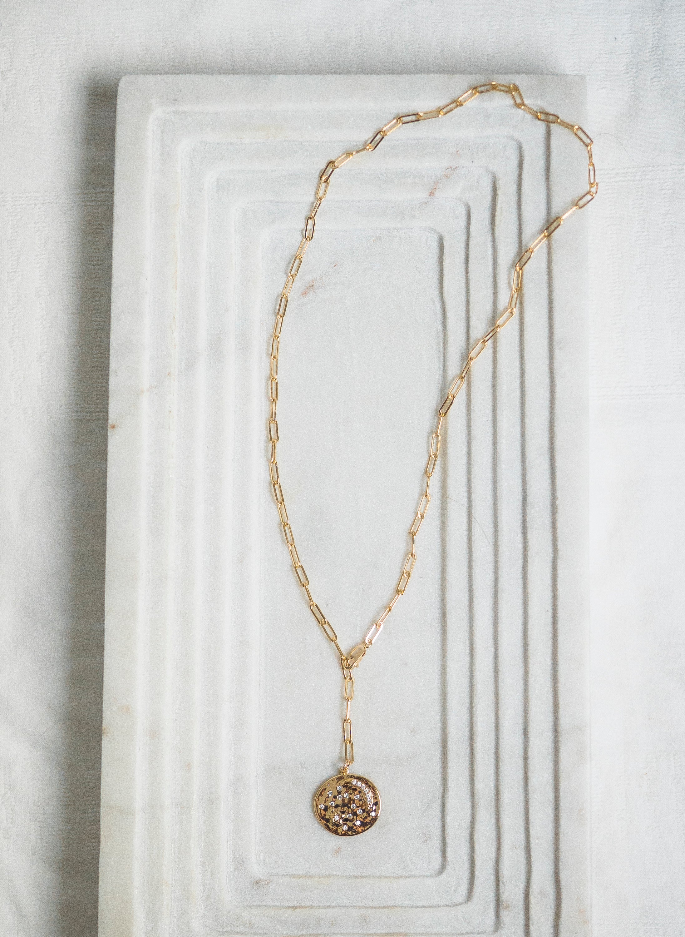 Ana coin lariat necklace deals